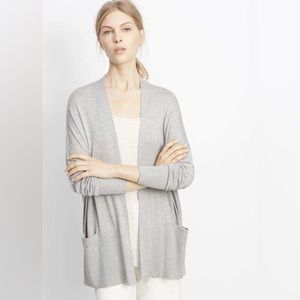 NWT Vince Silk Cashmere Open Front Knit Cardigan Sweater